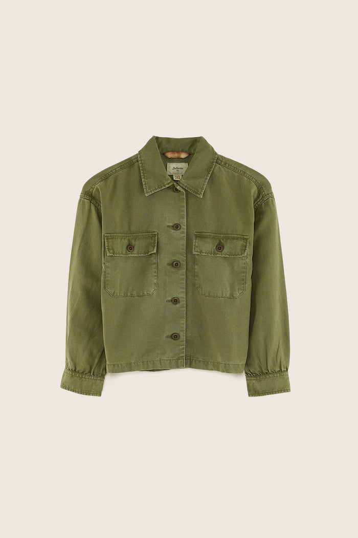 Bellerose Chemise Oversize Kaki Pour Filles