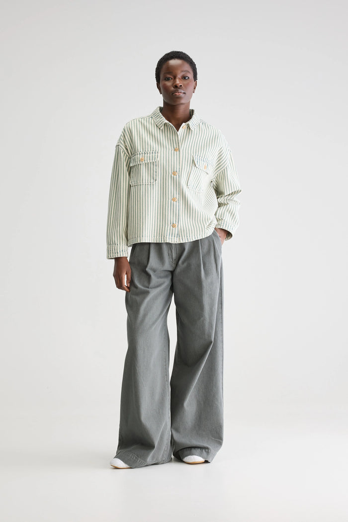 Bellerose Chemise Oversize Rayée Pour Femmes