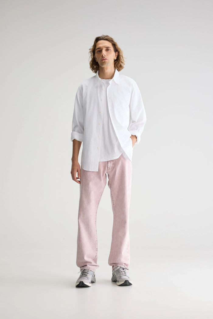 Bellerose Chemise Rayée Bleu Clair Pour Homme