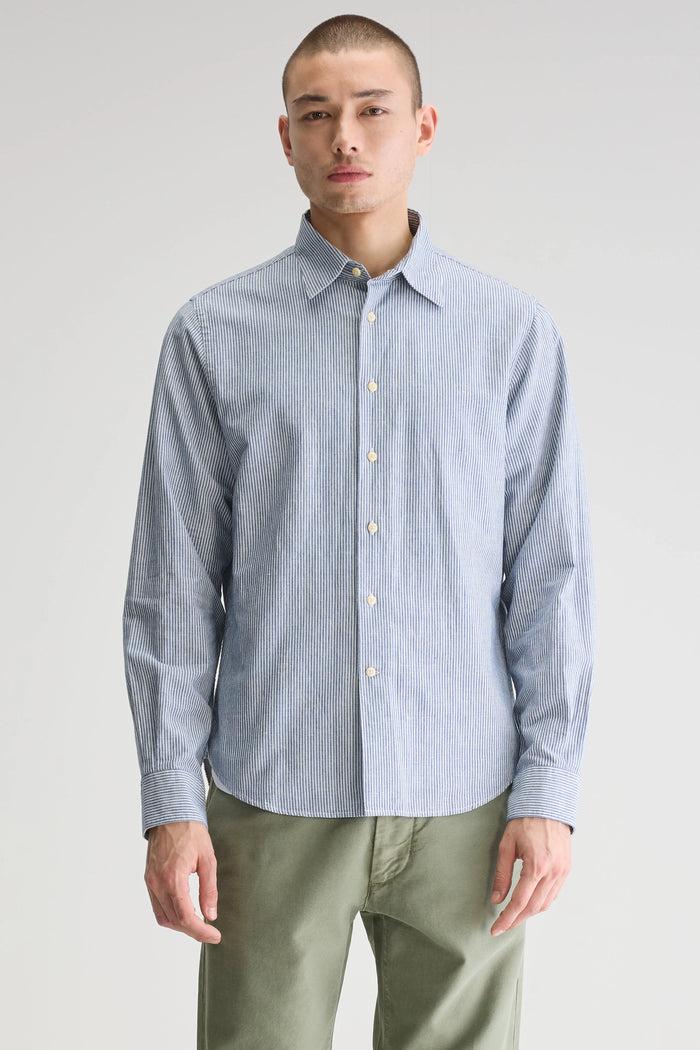 Bellerose Chemise Rayée Indigo Pour Homme