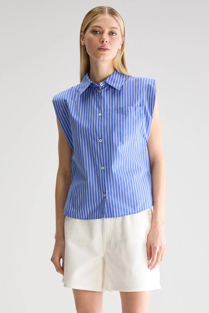 Bellerose Chemise Sans Manches Rayée Pour Femmes