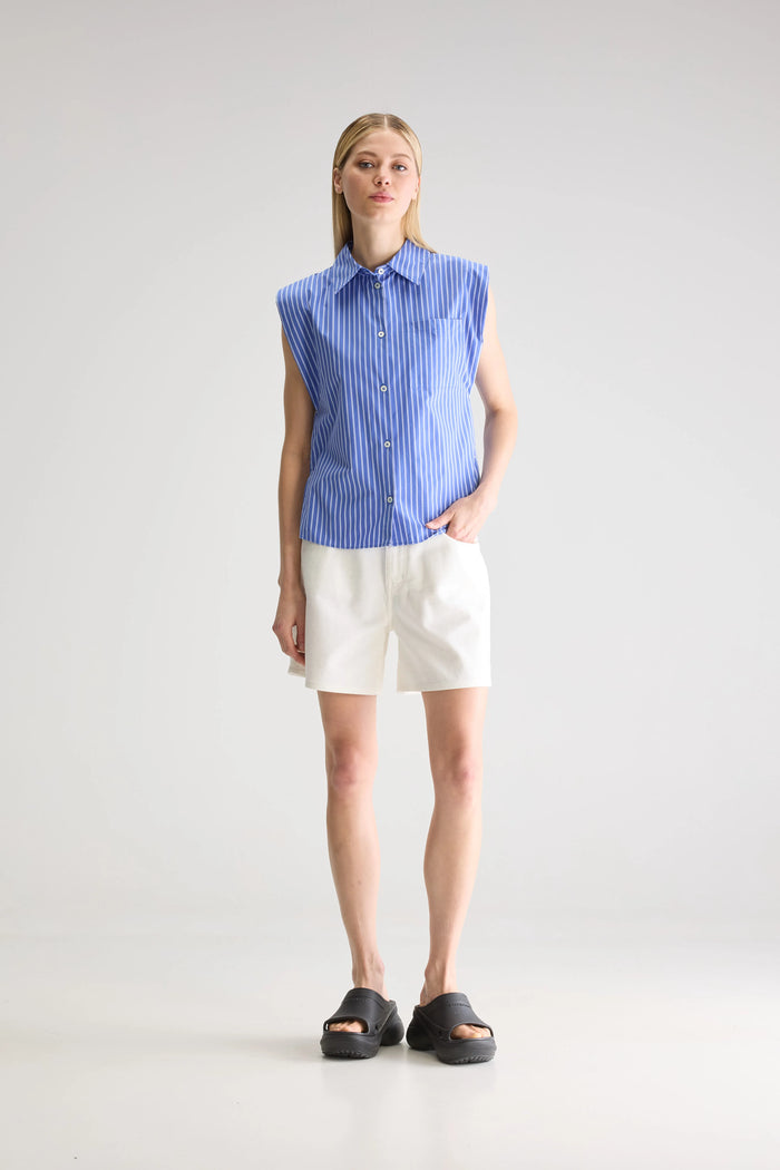 Bellerose Chemise Sans Manches Rayée Pour Femmes