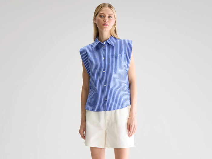 Bellerose Chemise Sans Manches Rayée Pour Femmes
