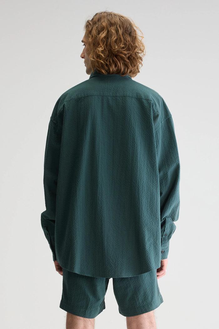 Bellerose Chemise Verte Oversize Manches Longues