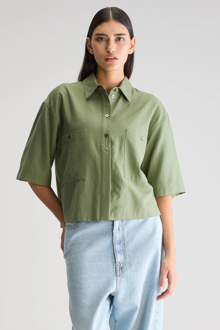 Bellerose Chemise Verte Pour Femmes
