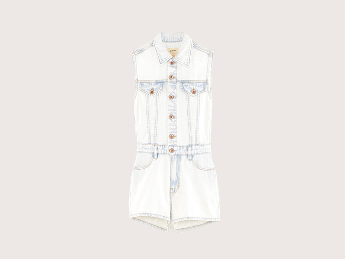Bellerose Combinaison courte en jean pour filles