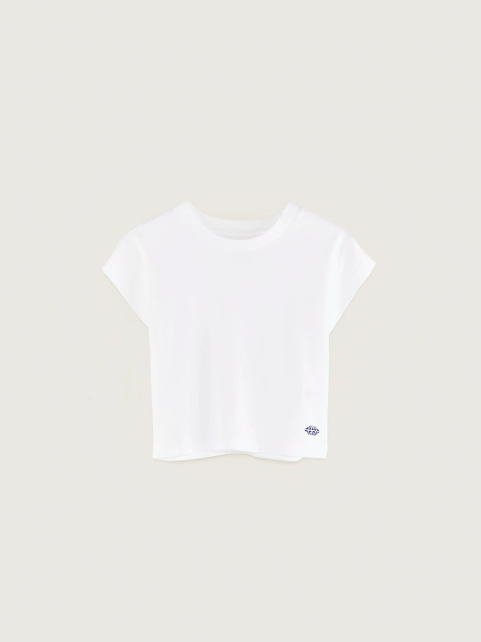 Bellerose Débardeur En Coton Blanc Pour Filles