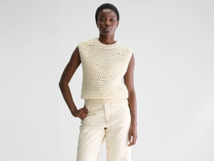Bellerose Débardeur en maille écru pour femmes