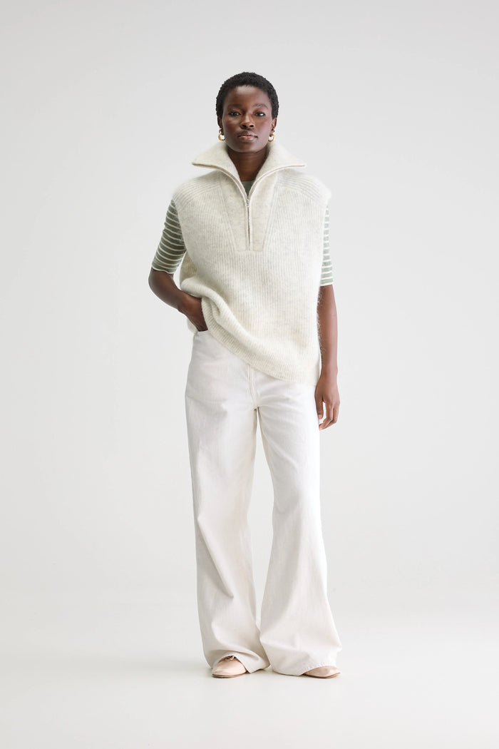 Bellerose Débardeur Oversize Beige Pour Femmes