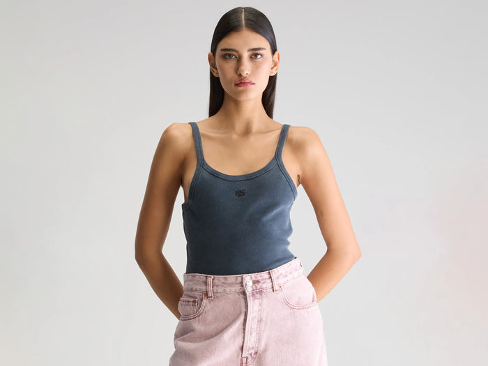 Bellerose Débardeur Slim Bleu Marine Pour Femmes