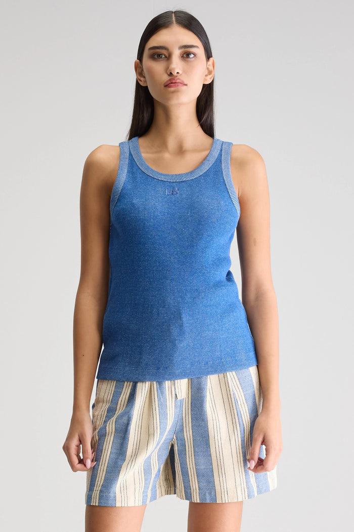 Bellerose Débardeur Slim Bleu Pour Femmes
