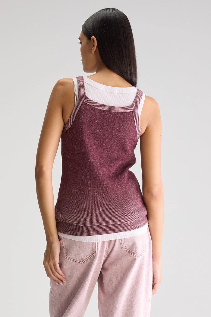 Bellerose Débardeur Slim Rouge Pour Femmes