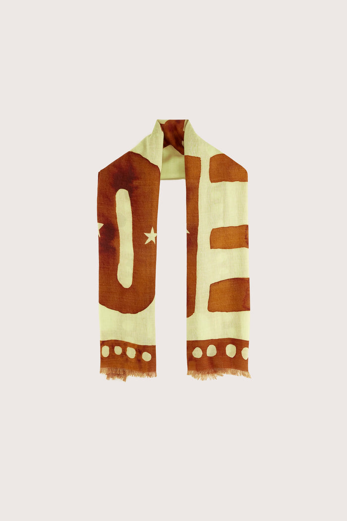 Bellerose Écharpe Western Imprimé Logo Pour Femmes