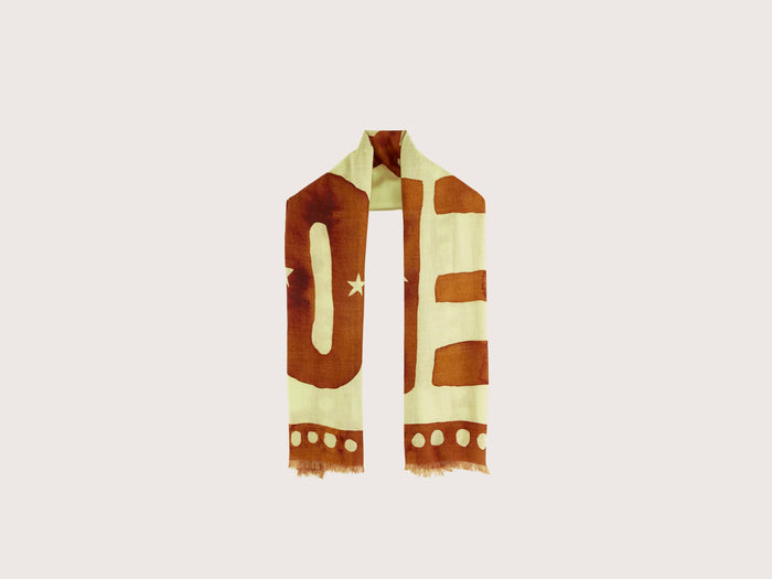 Bellerose Écharpe Western imprimé logo pour femmes