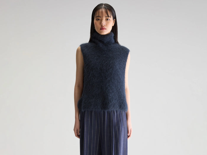 Bellerose Gilet en maille bleu marine pour femmes