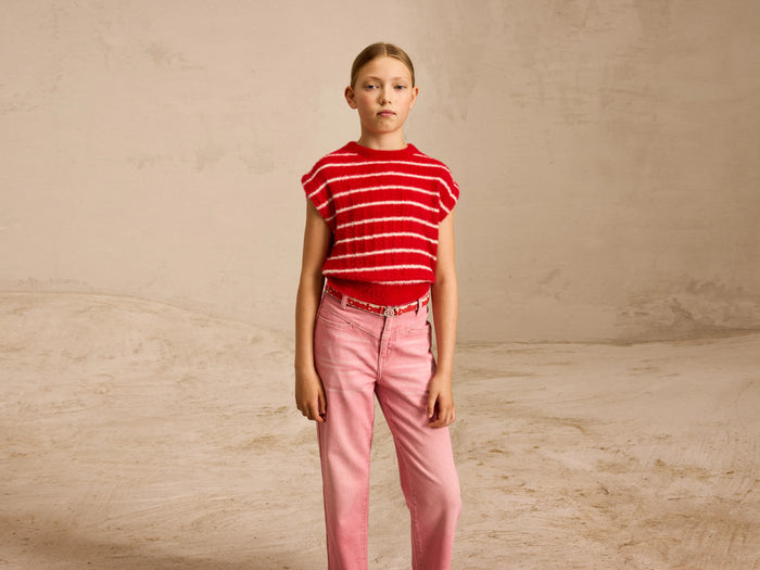 Bellerose Gilet tricot rayé pour filles