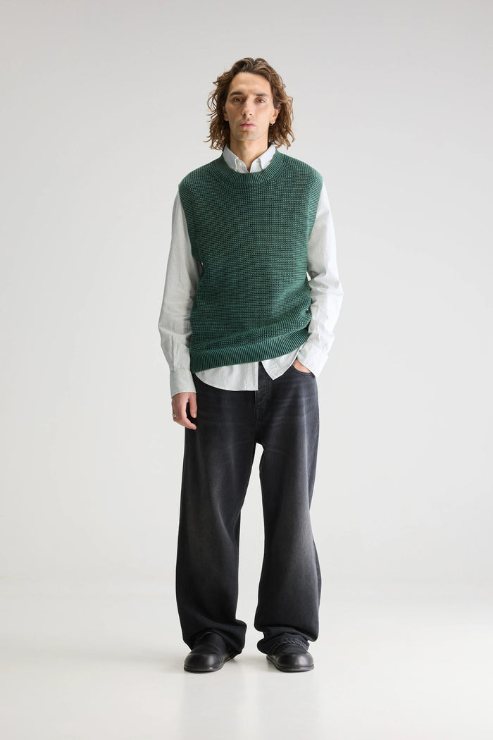 Bellerose Gilet Vert Bouteille Pour Homme