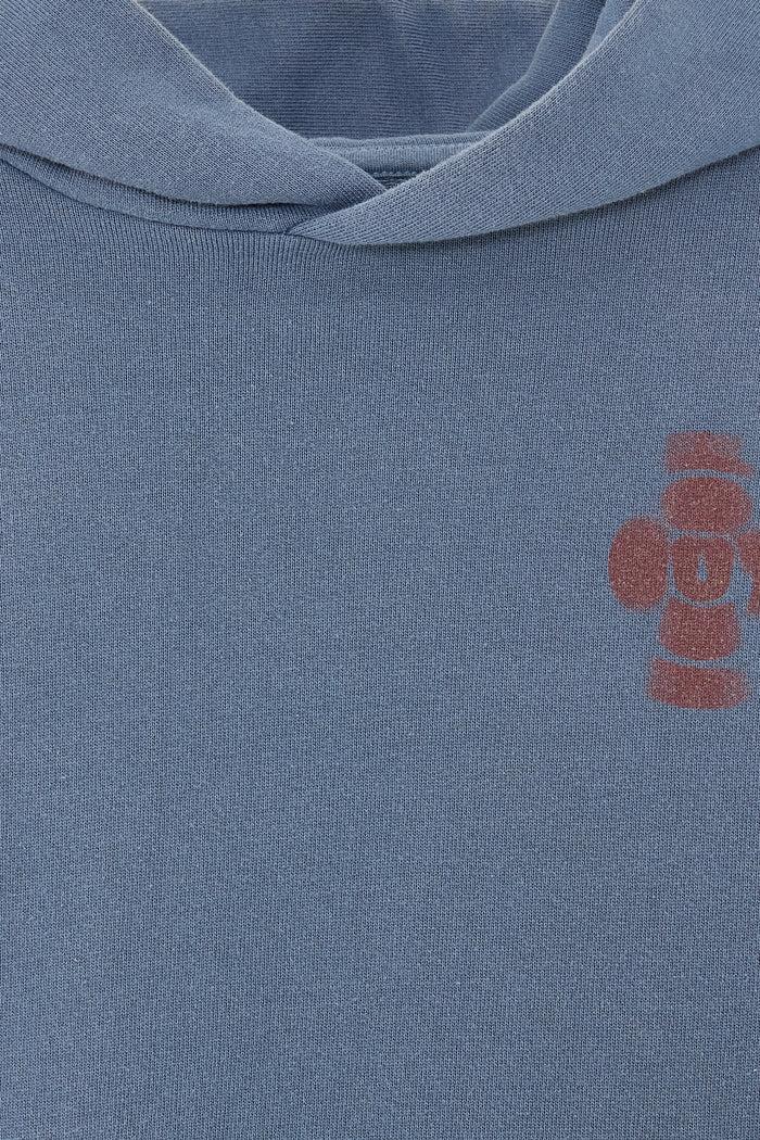 Bellerose Hoodie Graphique Bleu-gris Pour Garçons