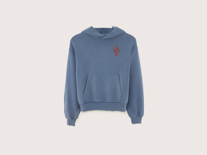 Bellerose Hoodie graphique bleu-gris pour garçons