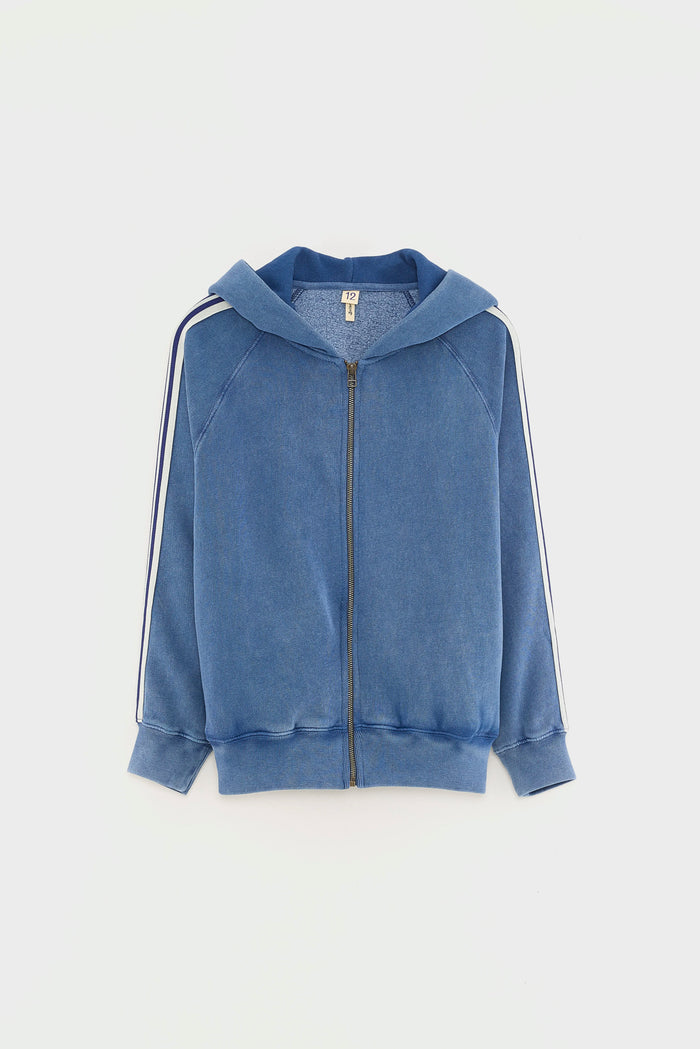 Bellerose Hoodie Zippé Bleu Pour Garçons