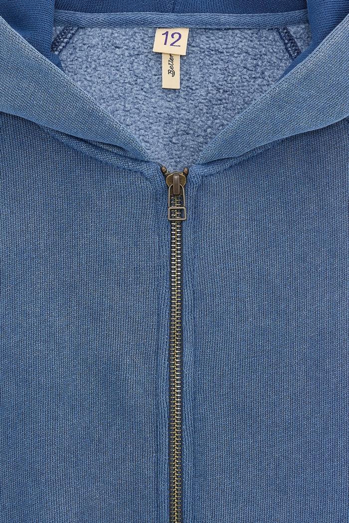 Bellerose Hoodie Zippé Bleu Pour Garçons