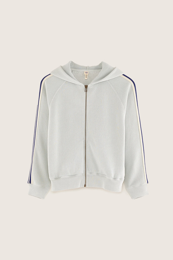 Bellerose Hoodie Zippé Bleu Pour Garçons