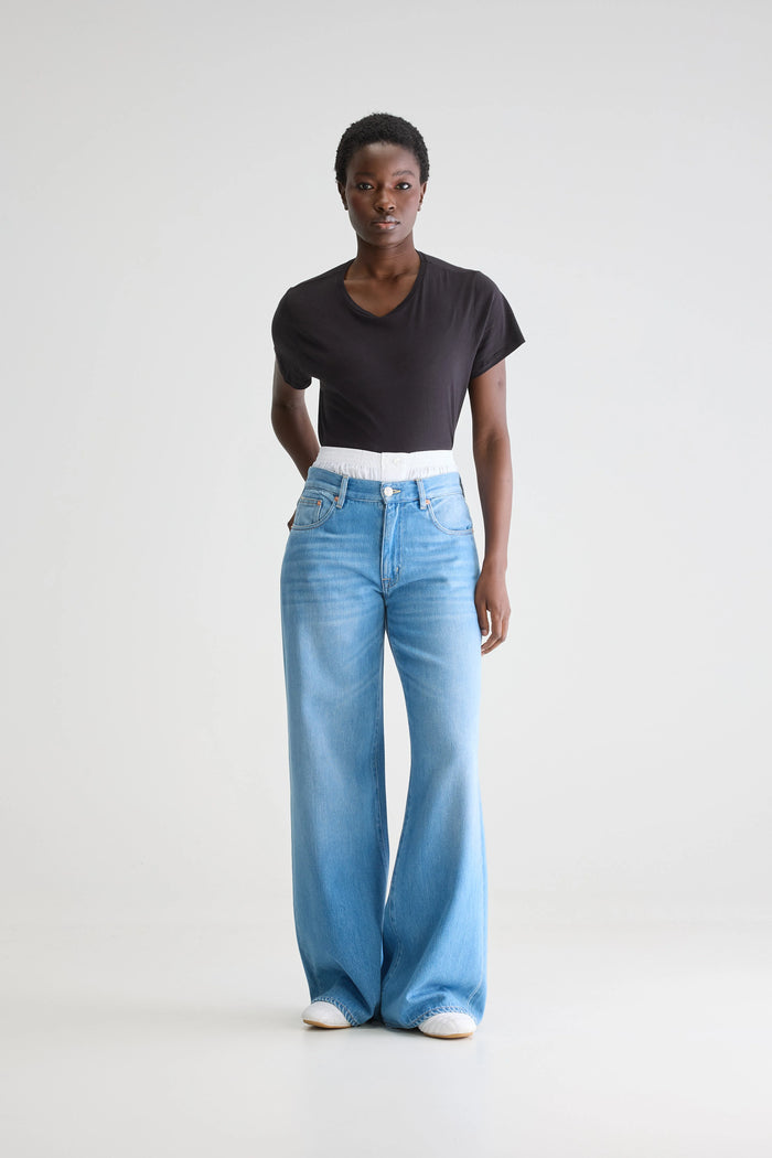 Bellerose Jean Baggy Bleu Clair Pour Femmes