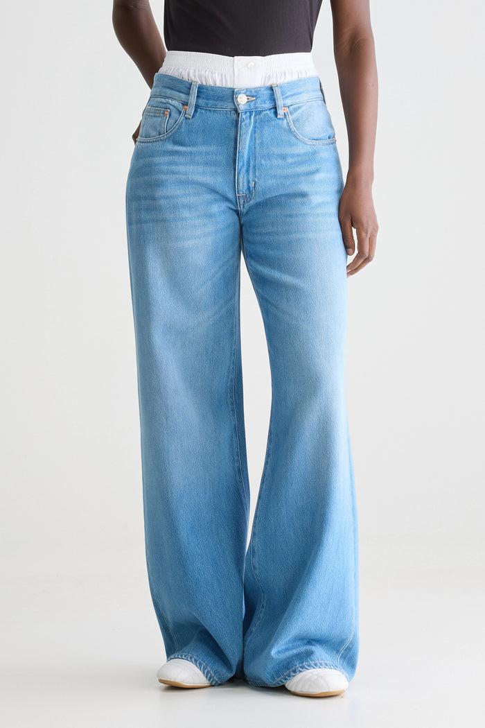 Bellerose Jean Baggy Bleu Clair Pour Femmes