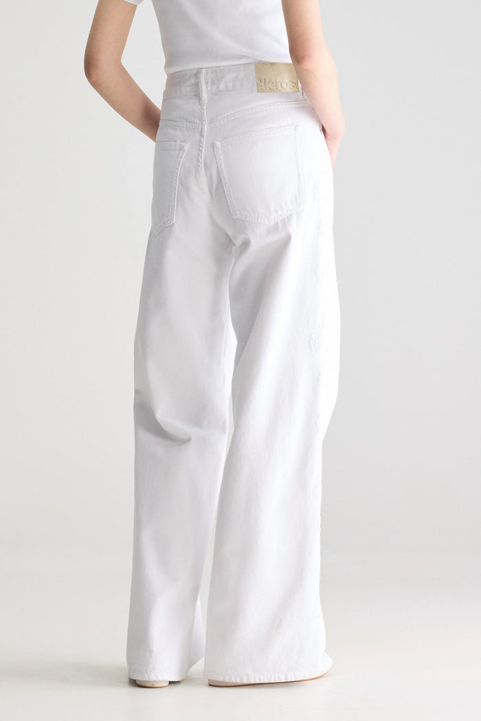 Bellerose Jean Brodé Blanc Pour Femmes