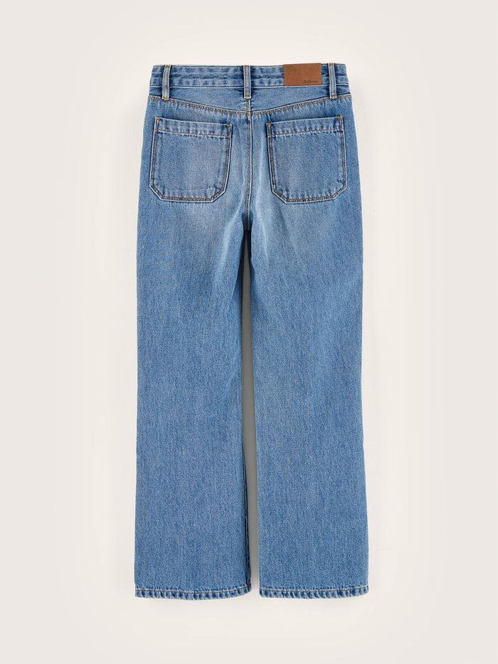 Bellerose Jean évasé Bleu Moyen Bleach Pour Filles
