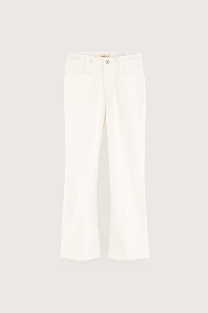 Bellerose Jean Flare Blanc Pour Filles