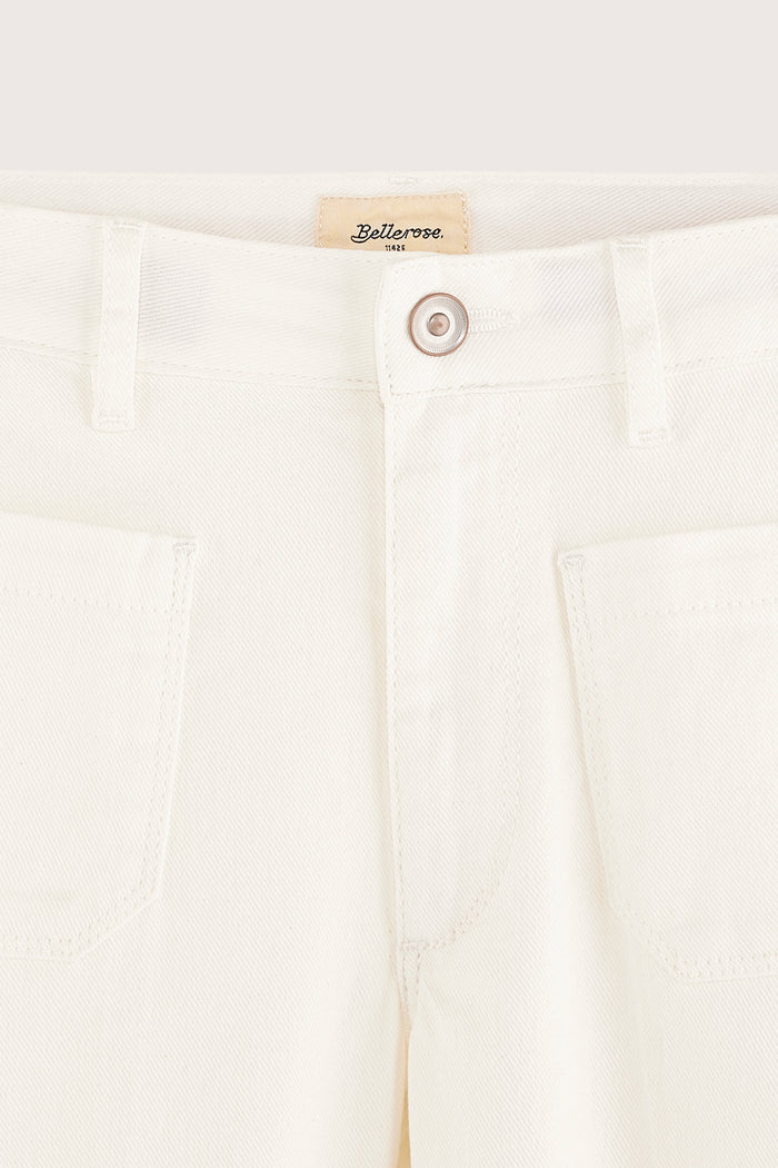Bellerose Jean Flare Blanc Pour Filles