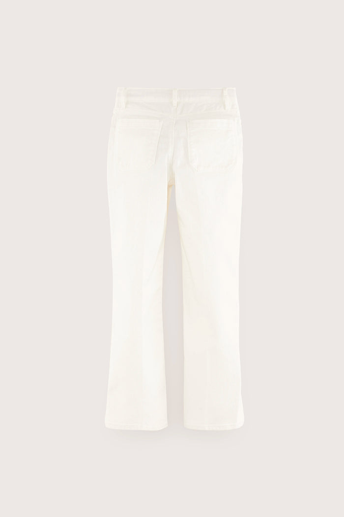 Bellerose Jean Flare Blanc Pour Filles