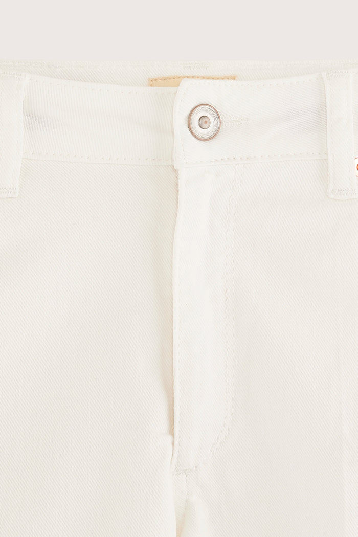 Bellerose Jean Flare Court Blanc Pour Filles