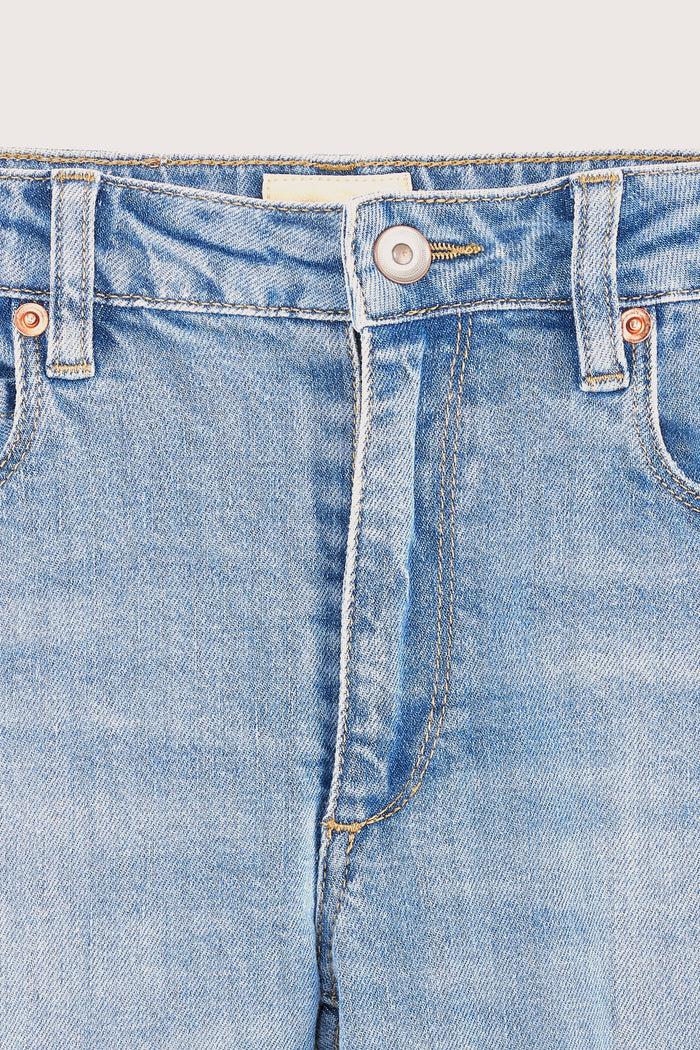 Bellerose Jean Flare Court Bleu Pour Filles