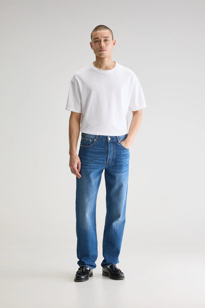 Bellerose Jean Fuselé Bleu Pour Homme