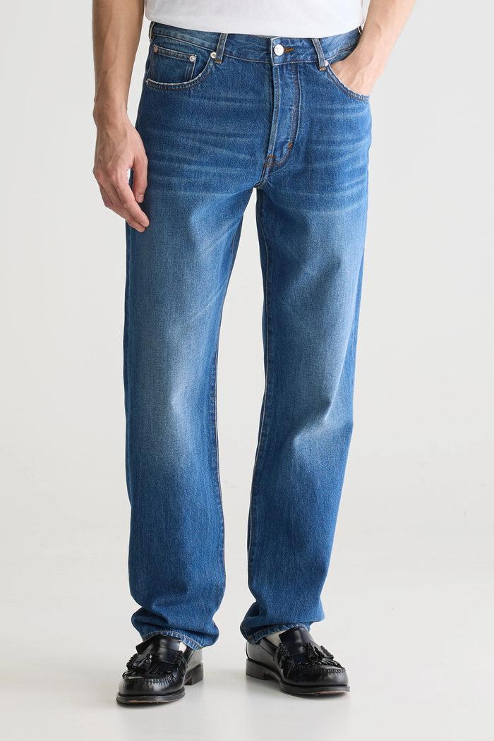 Bellerose Jean Fuselé Bleu Pour Homme