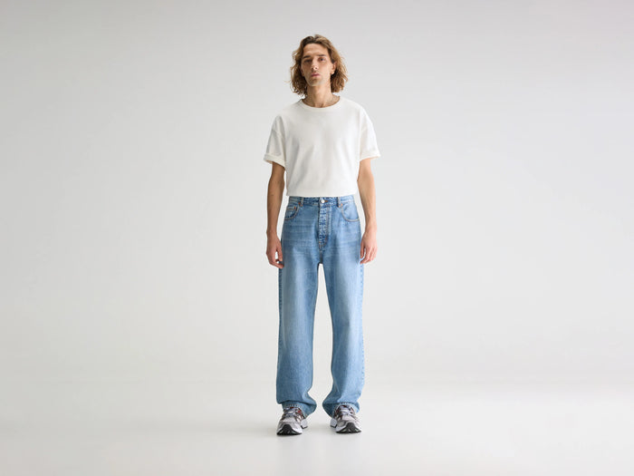 Bellerose Jean large bleu clair pour homme