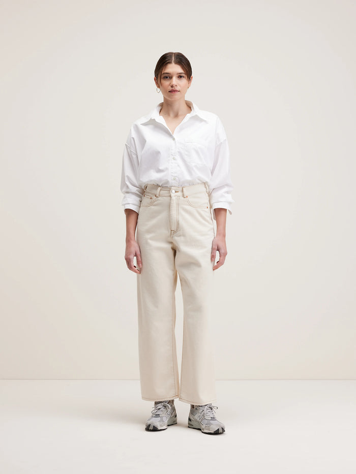 Bellerose Jean Large En Denim écru Pour Femmes