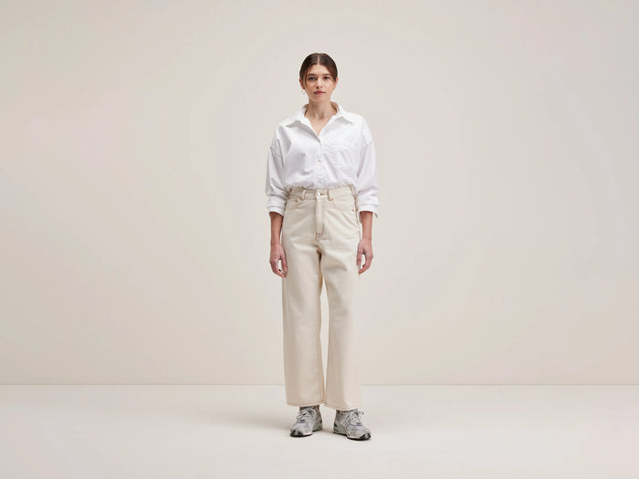 Bellerose Jean large en denim écru pour femmes