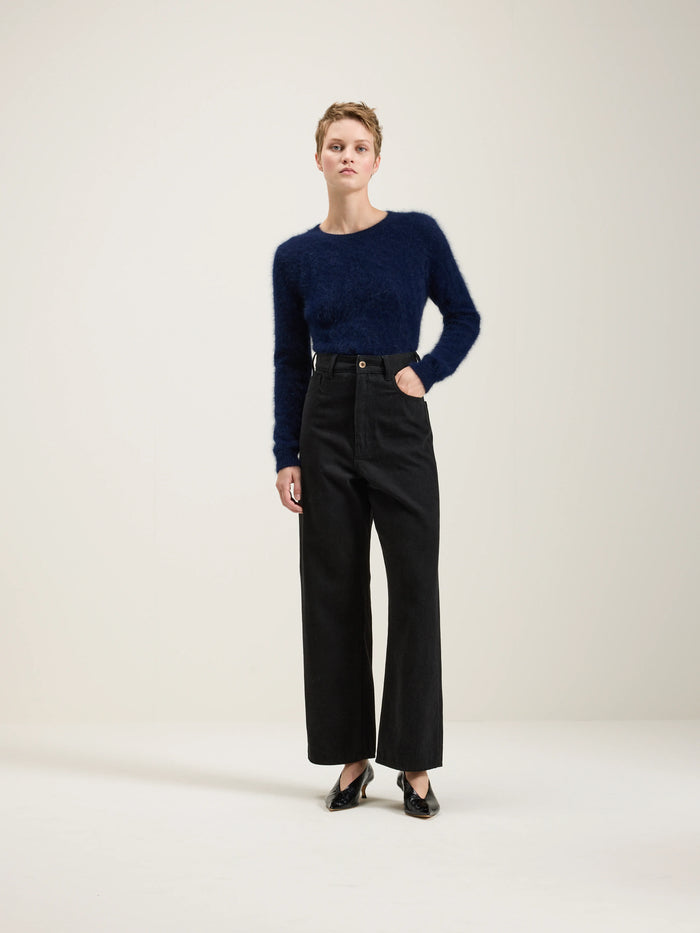 Bellerose Jean Large En Denim Noir Pour Femmes