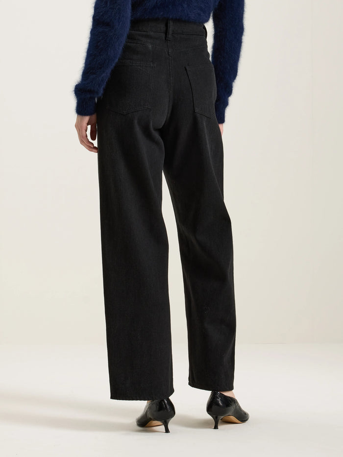 Bellerose Jean Large En Denim Noir Pour Femmes