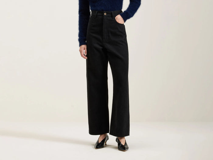Bellerose Jean large en denim noir pour femmes