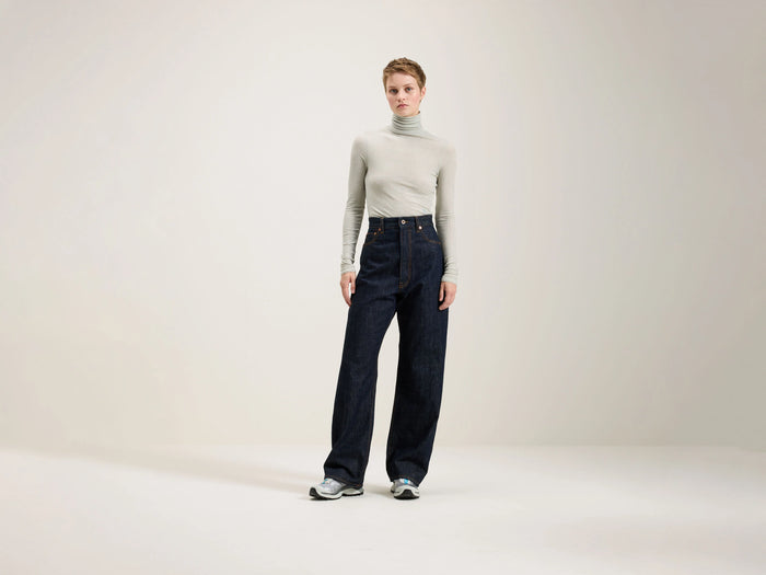 Bellerose Jean large en denim rincé pour femmes