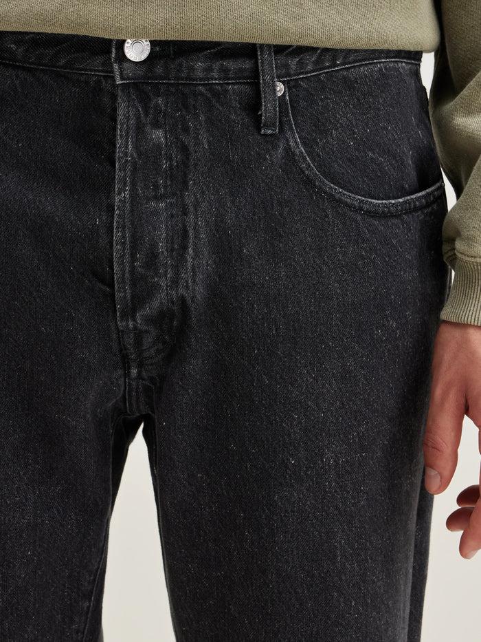 Bellerose Jean Noir Coupe Droite Pour Hommes