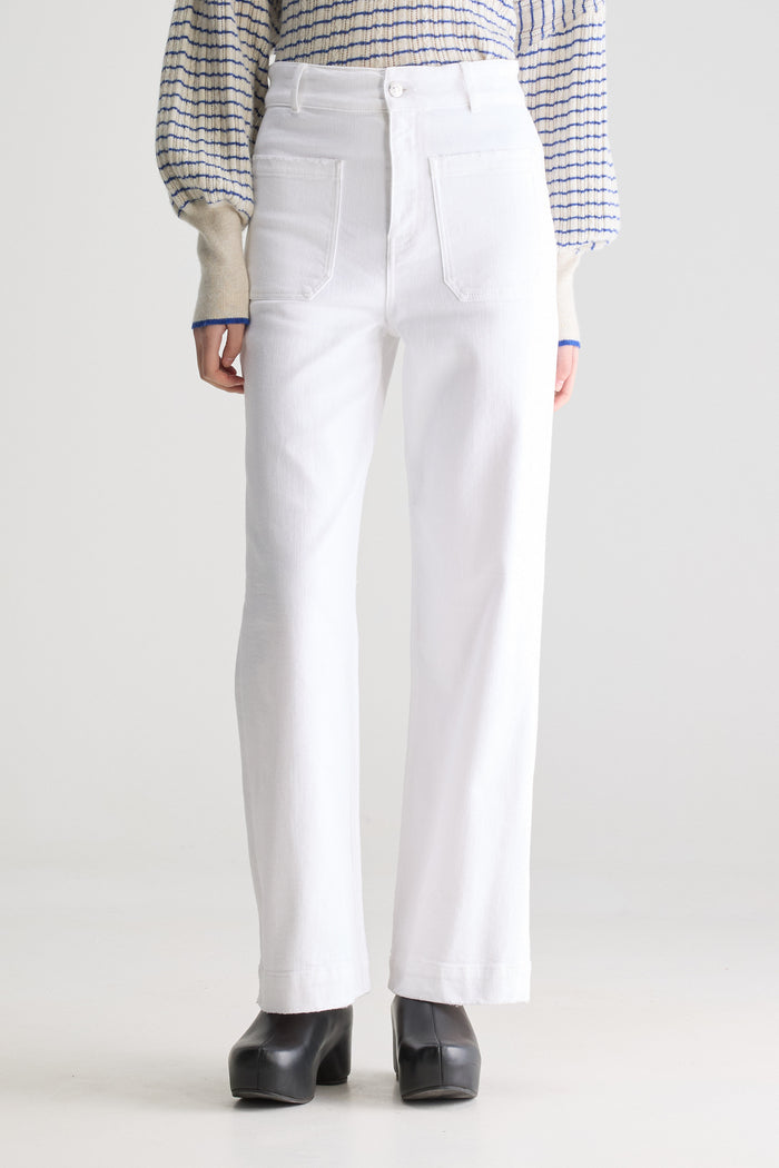Bellerose Jean Slim Blanc Pour Femmes