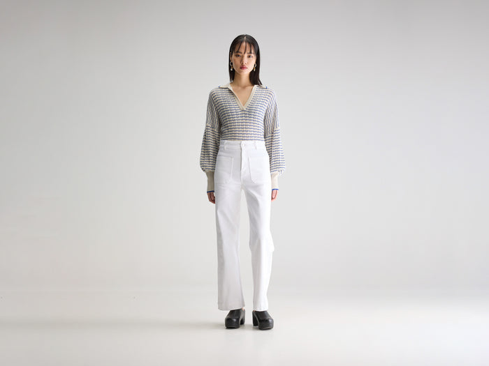 Bellerose Jean slim blanc pour femmes