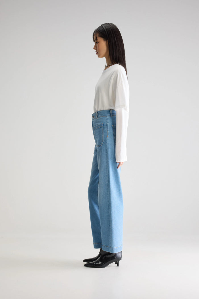 Bellerose Jean Slim Bleu Pour Femmes