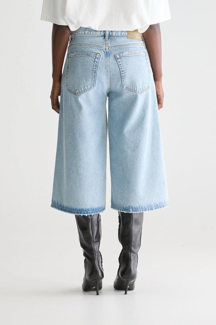 Bellerose Jean Style Culotte Bleu Pour Femmes