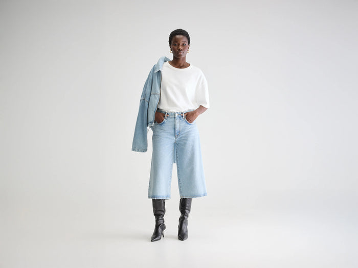 Bellerose Jean style culotte bleu pour femmes